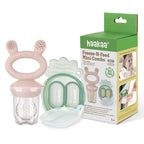 Haakaa Feed n Freeze - Blush Feeder + Mini Nibble Tray
