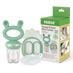 Haakaa Feed n Freeze - Pea Green Feeder + Mini Nibble Tray