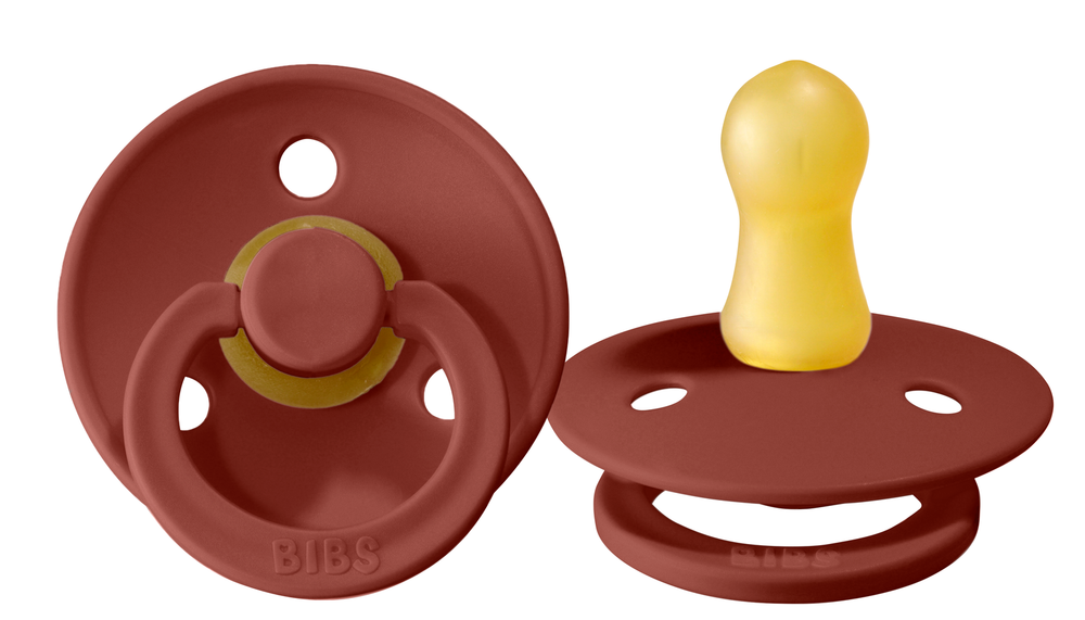 Bibs Colour Pacifier Size 1 - Baby  0-6M (1pc) - Rust