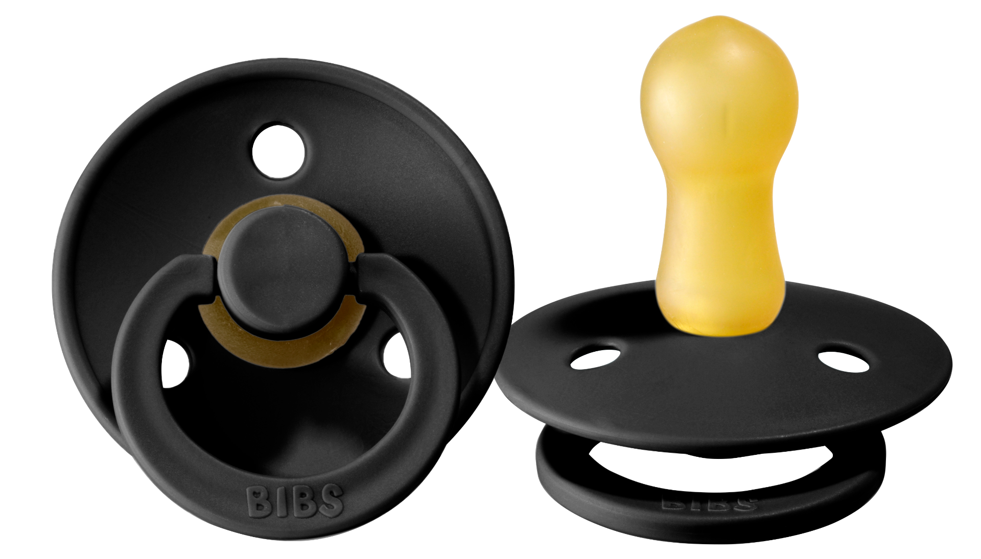 Bibs Pacifier Size 2 - Toddler 6-18M (1pc) - Black