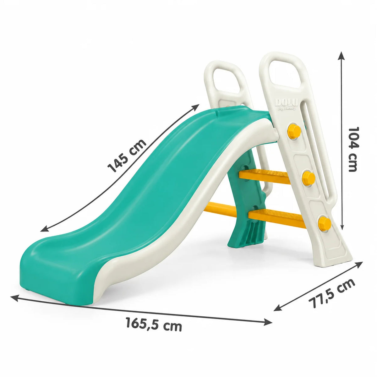 Big Water Slide – Teal & Cream