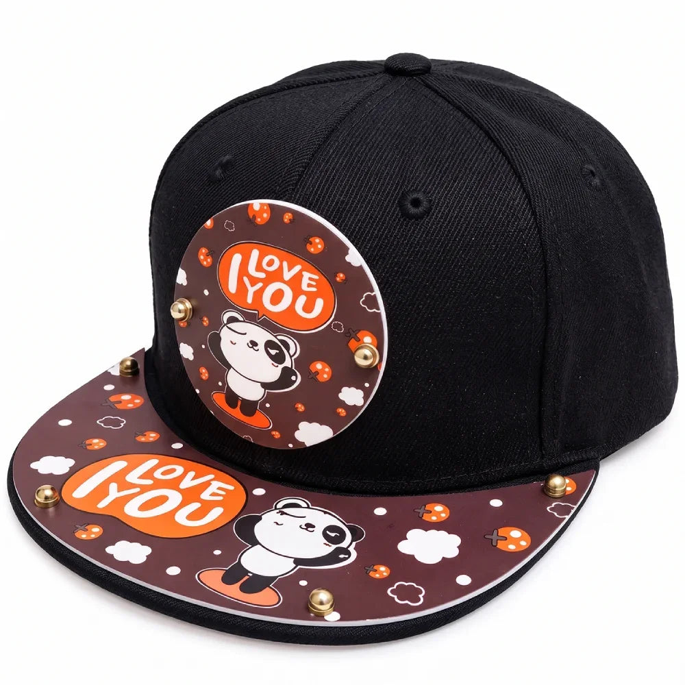 Black Cartoon Kids Cap