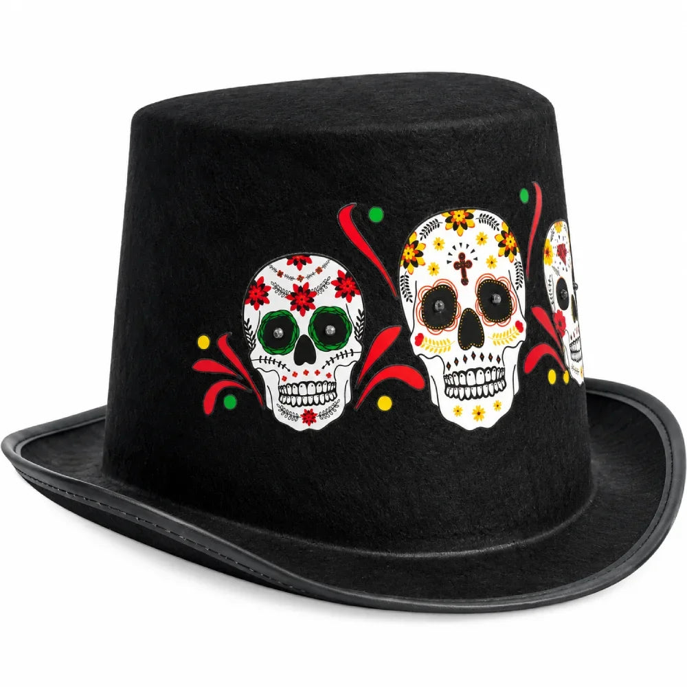 Black Skull Costume Hat