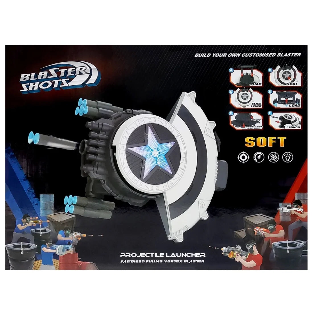 Blaster Shots Soft Dart Projectile Launcher