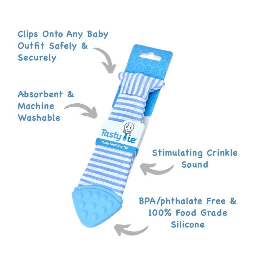 Baby Tasty Teething Tie - Stripes
