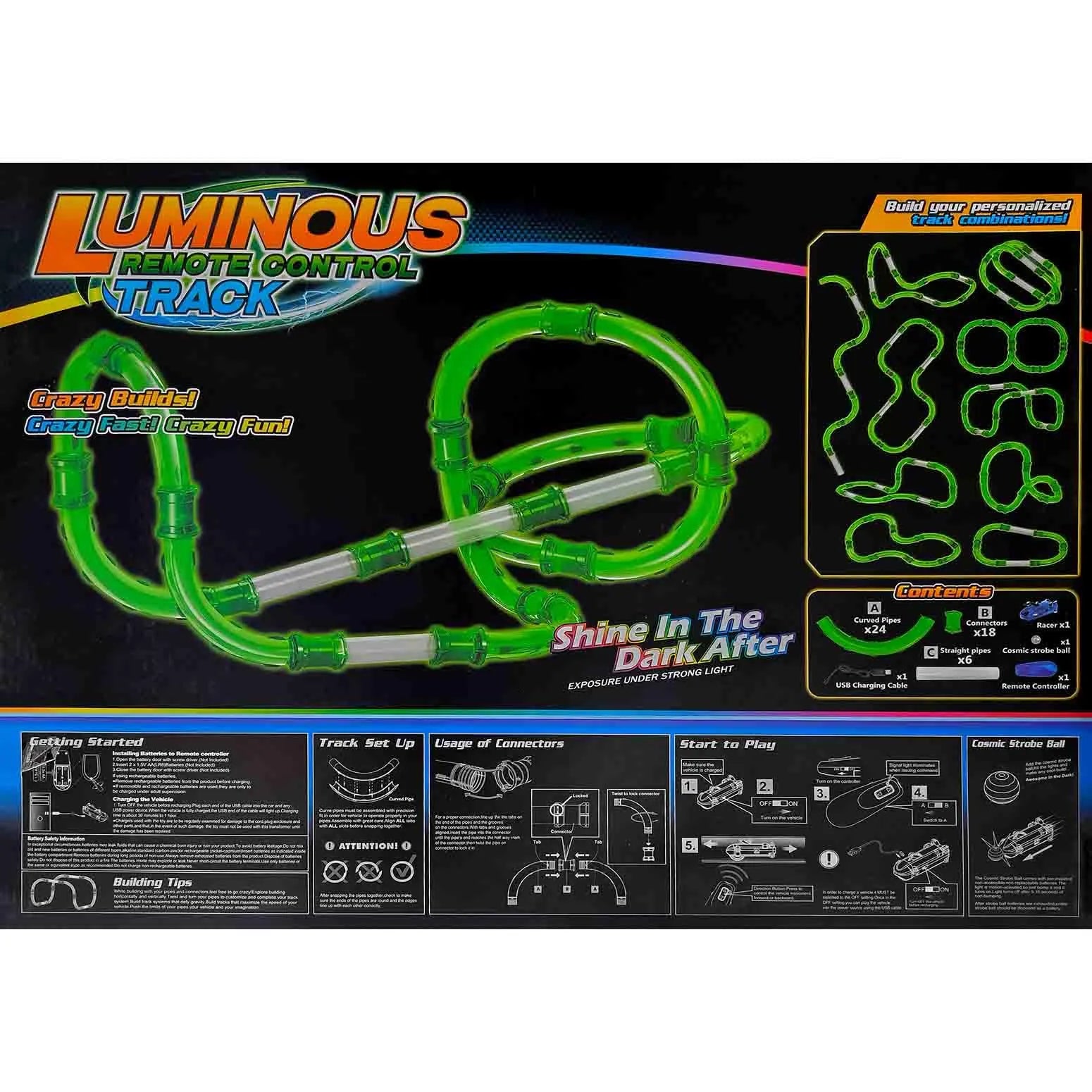 B/O Railway Train With Light/52PCS