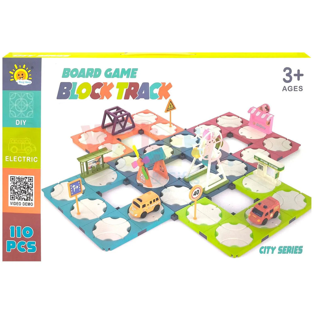 Logic Roadblocks Track Board Game 110 Pieces
