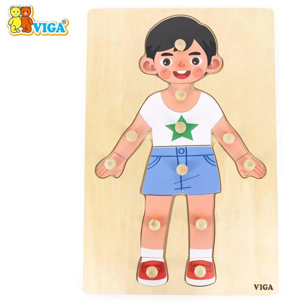 Body Parts Puzzle-Boy（12pcs）
