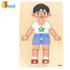 Body Parts Puzzle-Boy（12pcs）