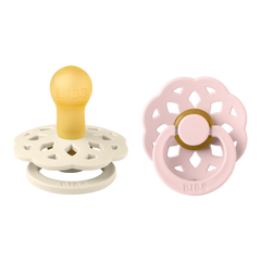 Bibs Boheme 2 Pack Latex size 1 0-6months Ivory/Blossom
