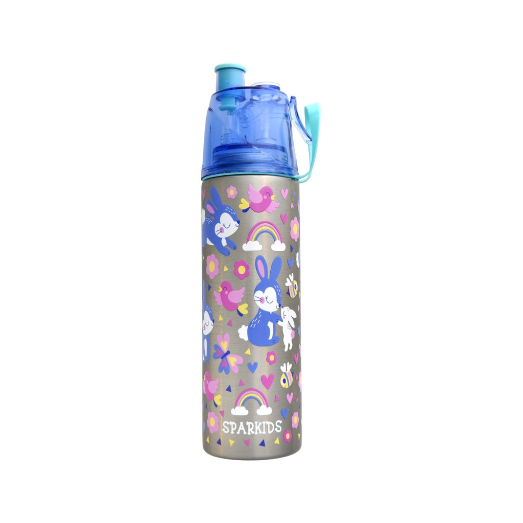 sparkids steel water bottle 490 ml rabbit