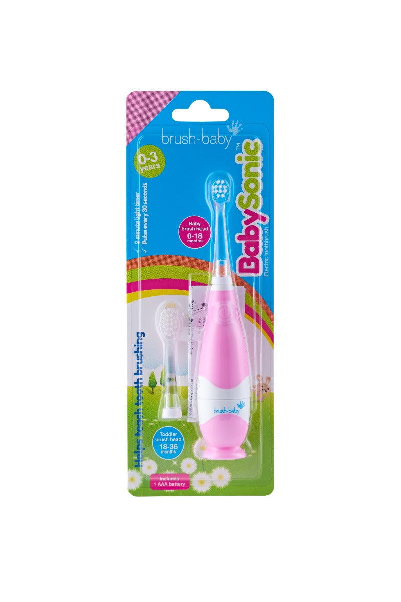 Brush-baby BabySonic Electric Toothbrush 0-3 yrs (Colour Pink)