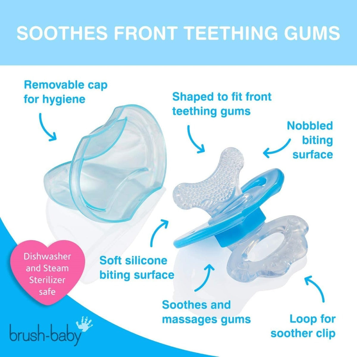 Brush-baby Front-ease Teether Blue