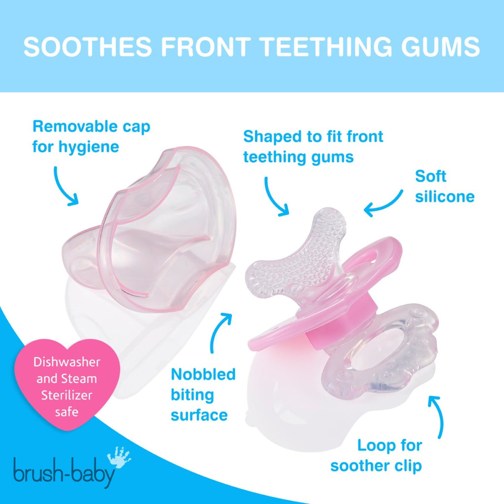 Brush-baby Front-ease Teether Pink
