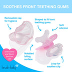 Brush-baby Front-ease Teether Pink