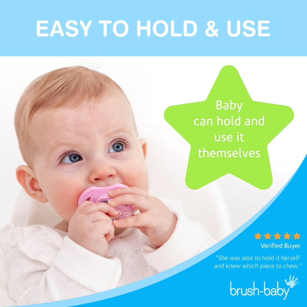 Brush-baby Front-ease Teether Pink