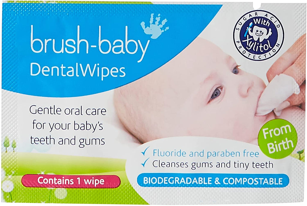 Brush-baby Dental Wipes Biodegradable  28 wipes