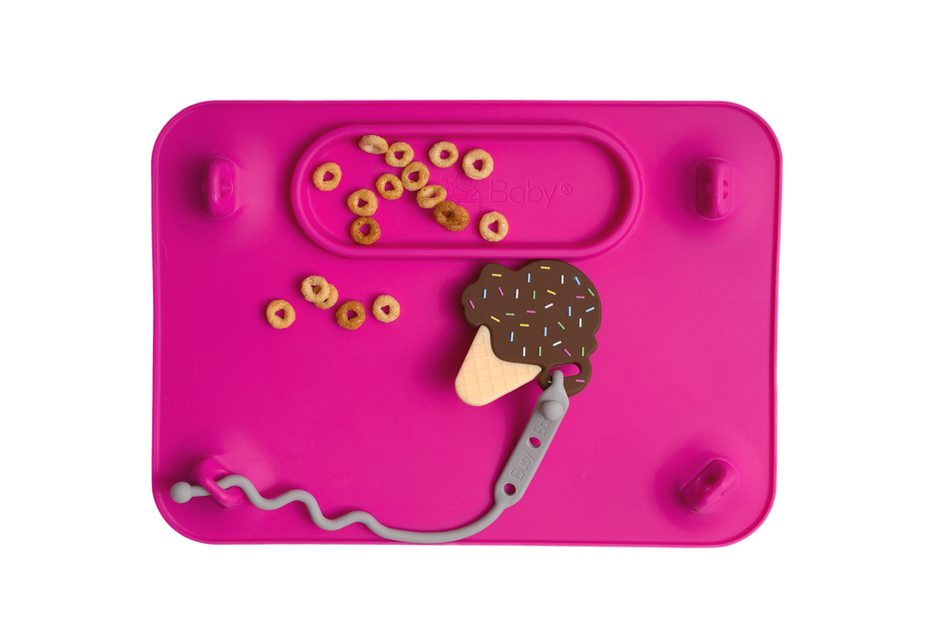 Pink Busy Baby Silicone Placemat