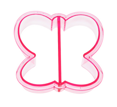 Fun box PLASTIC SANDWICH & FOOD CUTTER - BUTTERFLY SHPES - RED