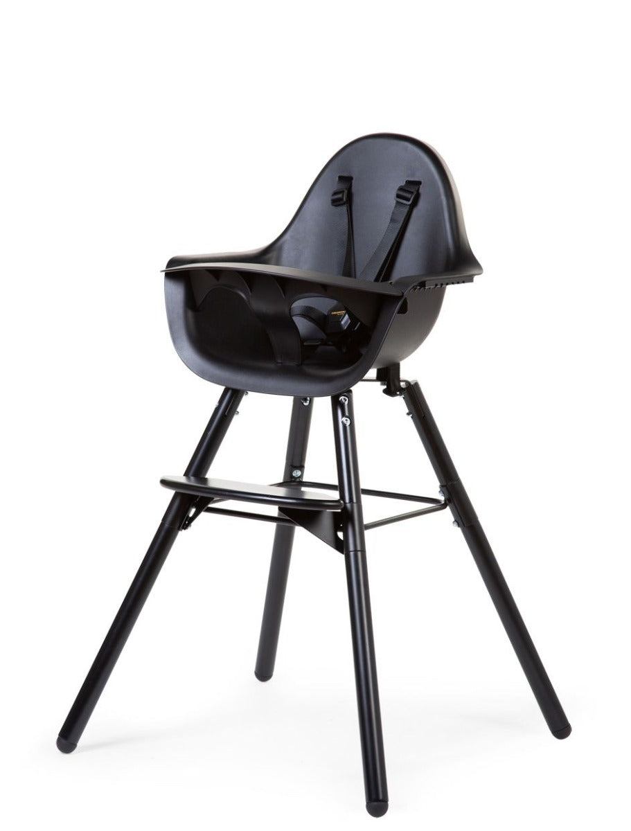 Childhome Evolu 2 Chair 2 in-1 Bumper Black Black