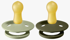 Bibs Pacifier Size 2 - Toddler 6-18M (2pcs) Sage/Hunter Green