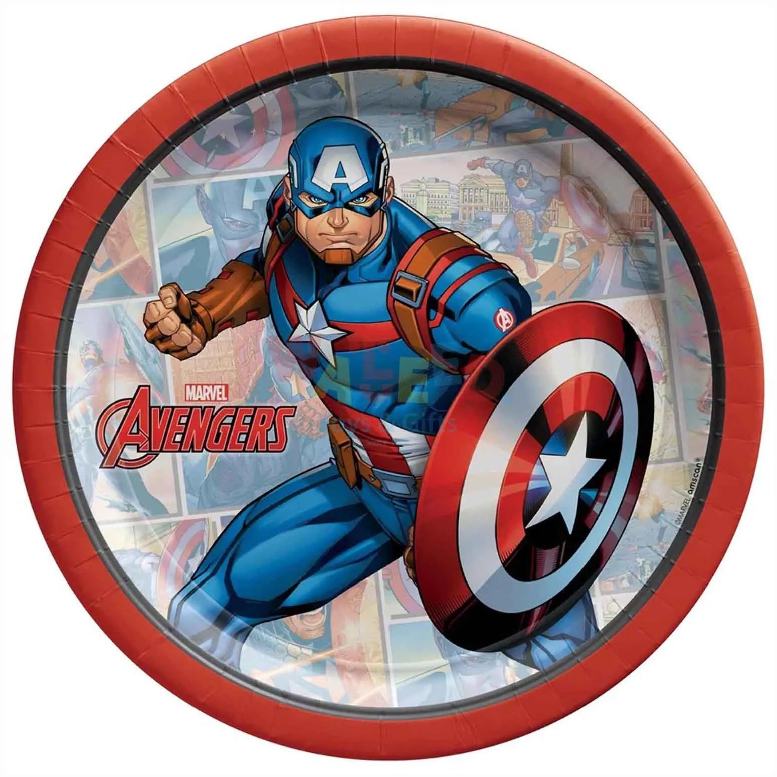 CAPTAIN AMERICA PAPER PLATES 7IN-8P
