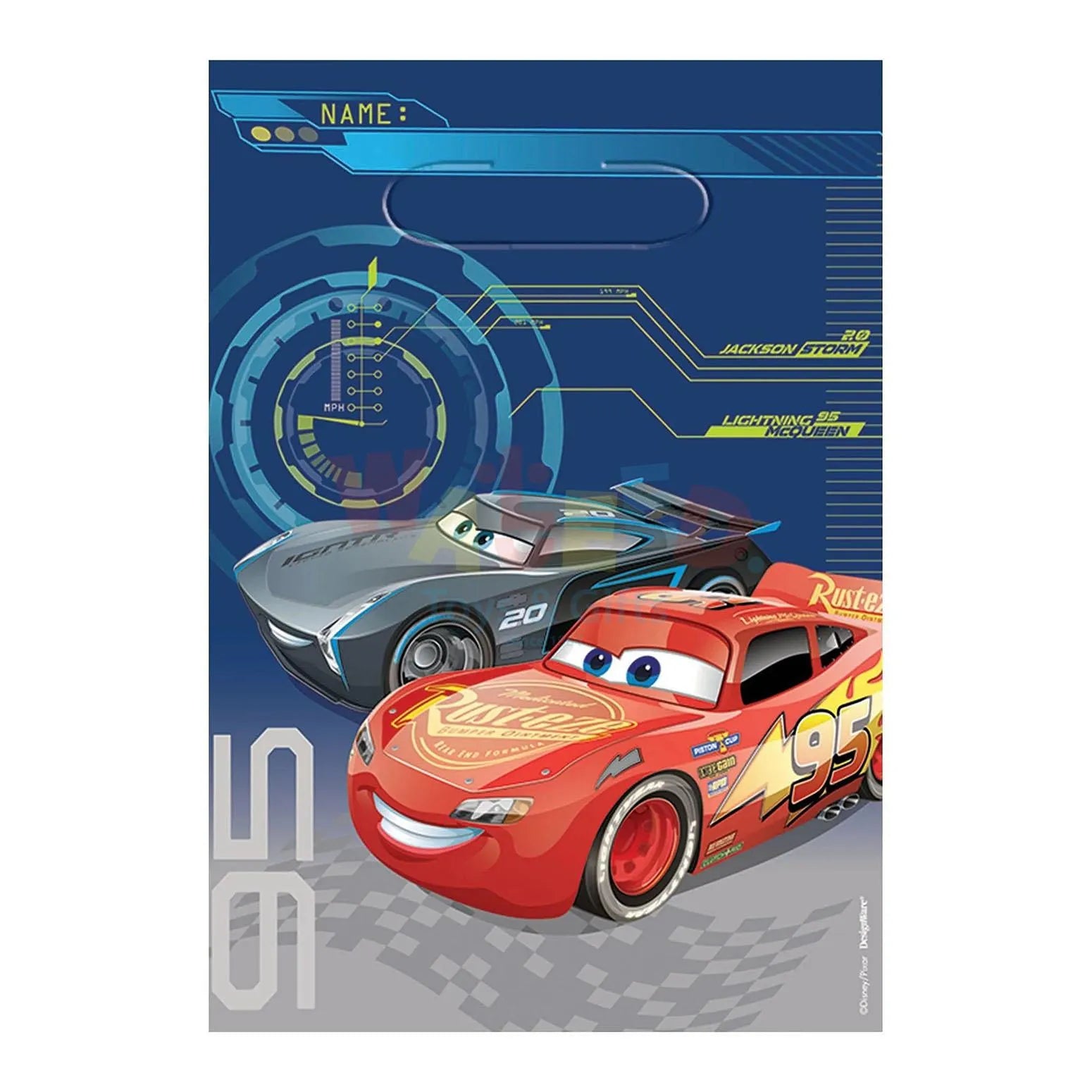 CARS 3FOOLDED LOOT BAGS 8PCS