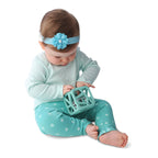 Malarkey Chew Cube - easy grip teether rattle - Mint