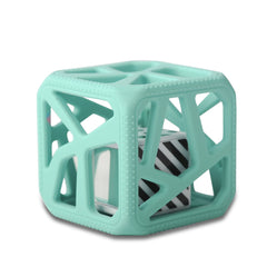 Malarkey Chew Cube - easy grip teether rattle - Mint