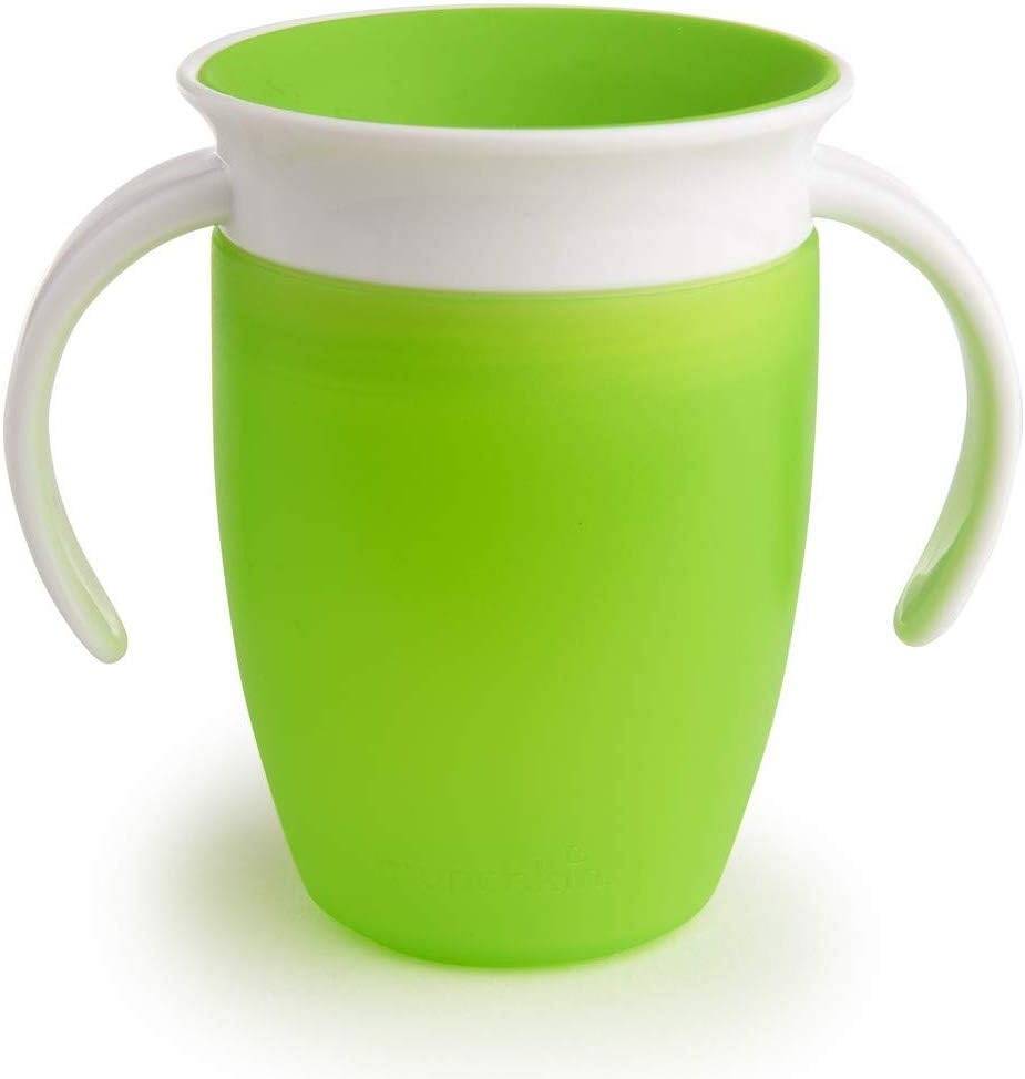 كوب الأطفال مونشكين ميراكل 360° بسعة 7 أونصات - اخضر ( عمر 6 شهرًا فأكثر)