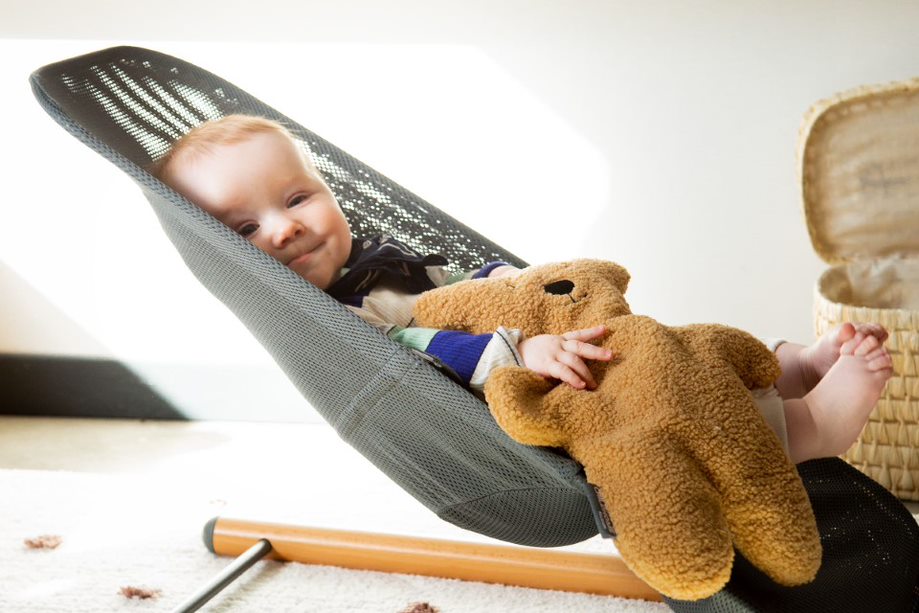 Childhome Evolux Bouncer Natural Anthracite