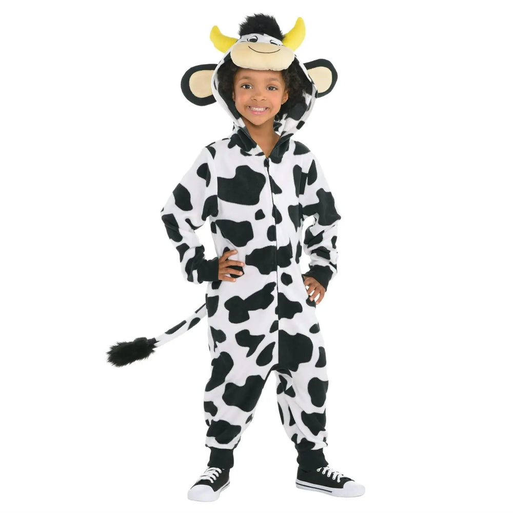 Child Cow Zipster Dress Up Costume
