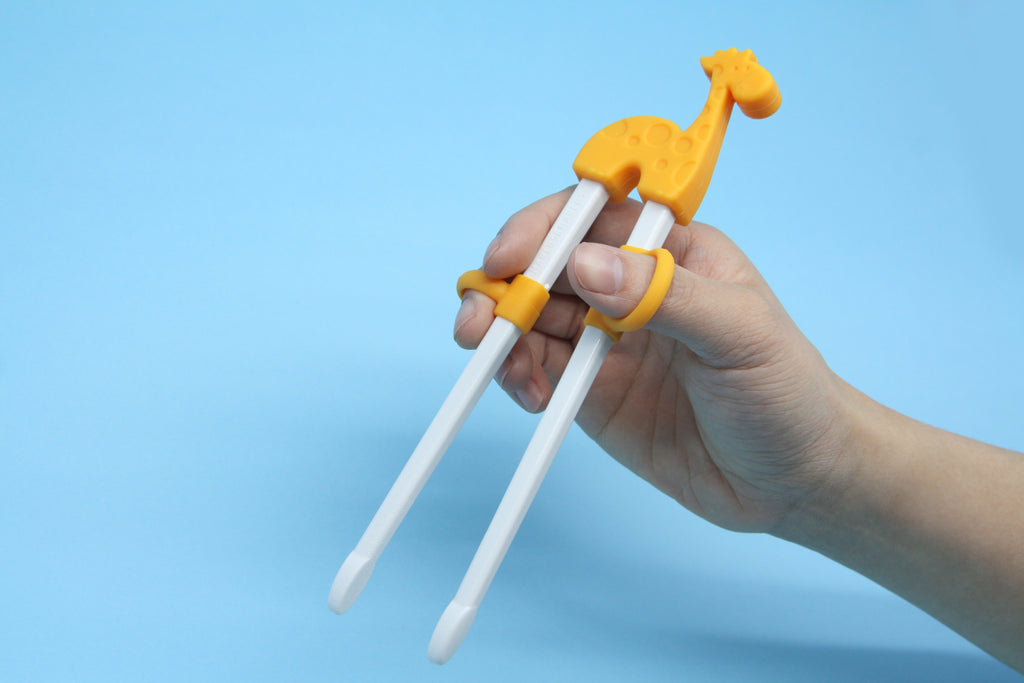 Blue Hippo Learning Chopsticks