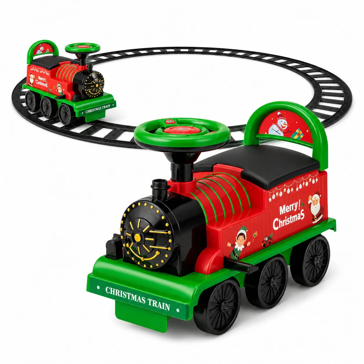Christmas Retro Ride-On Train