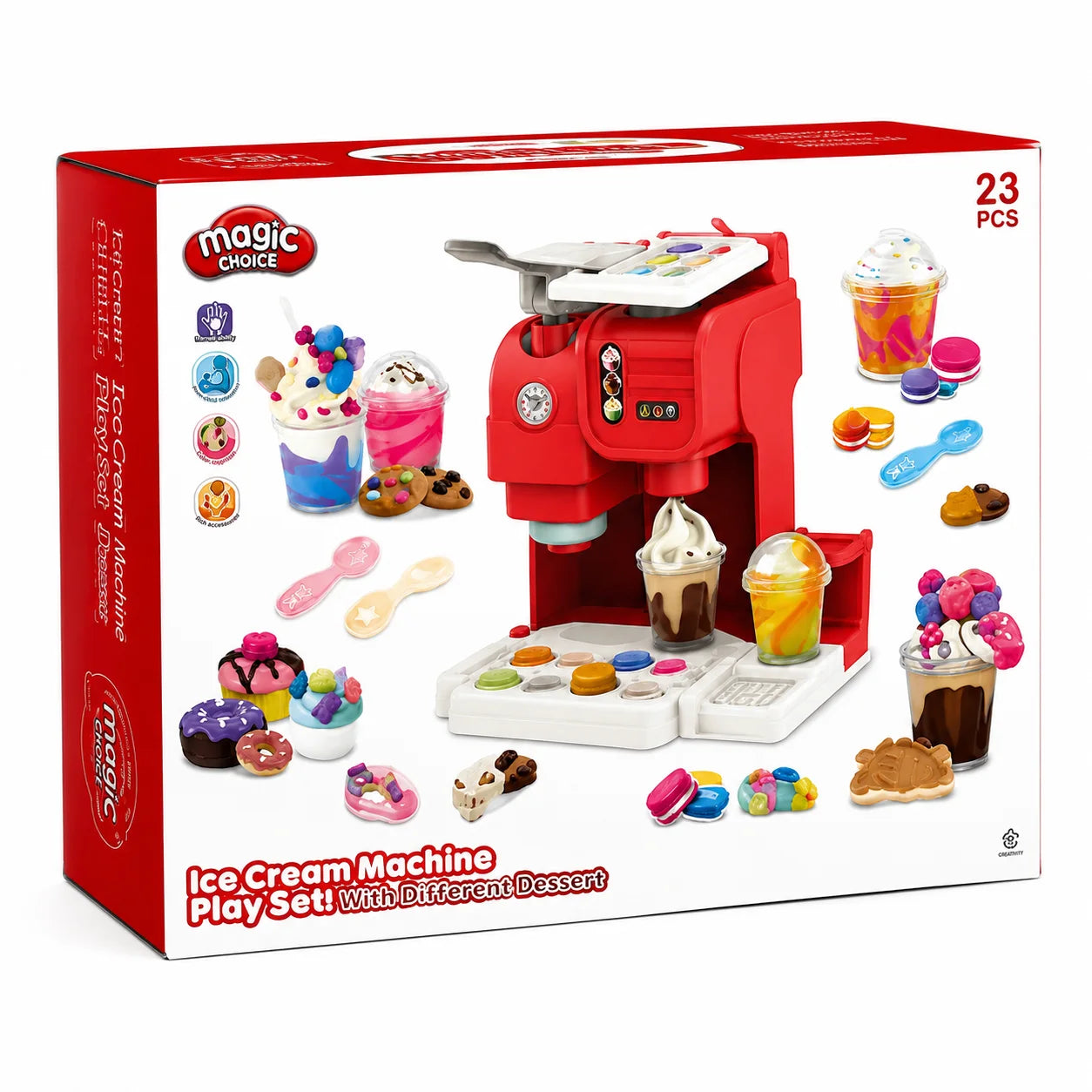 Clay Coffee & Ice Cream Maker Playset