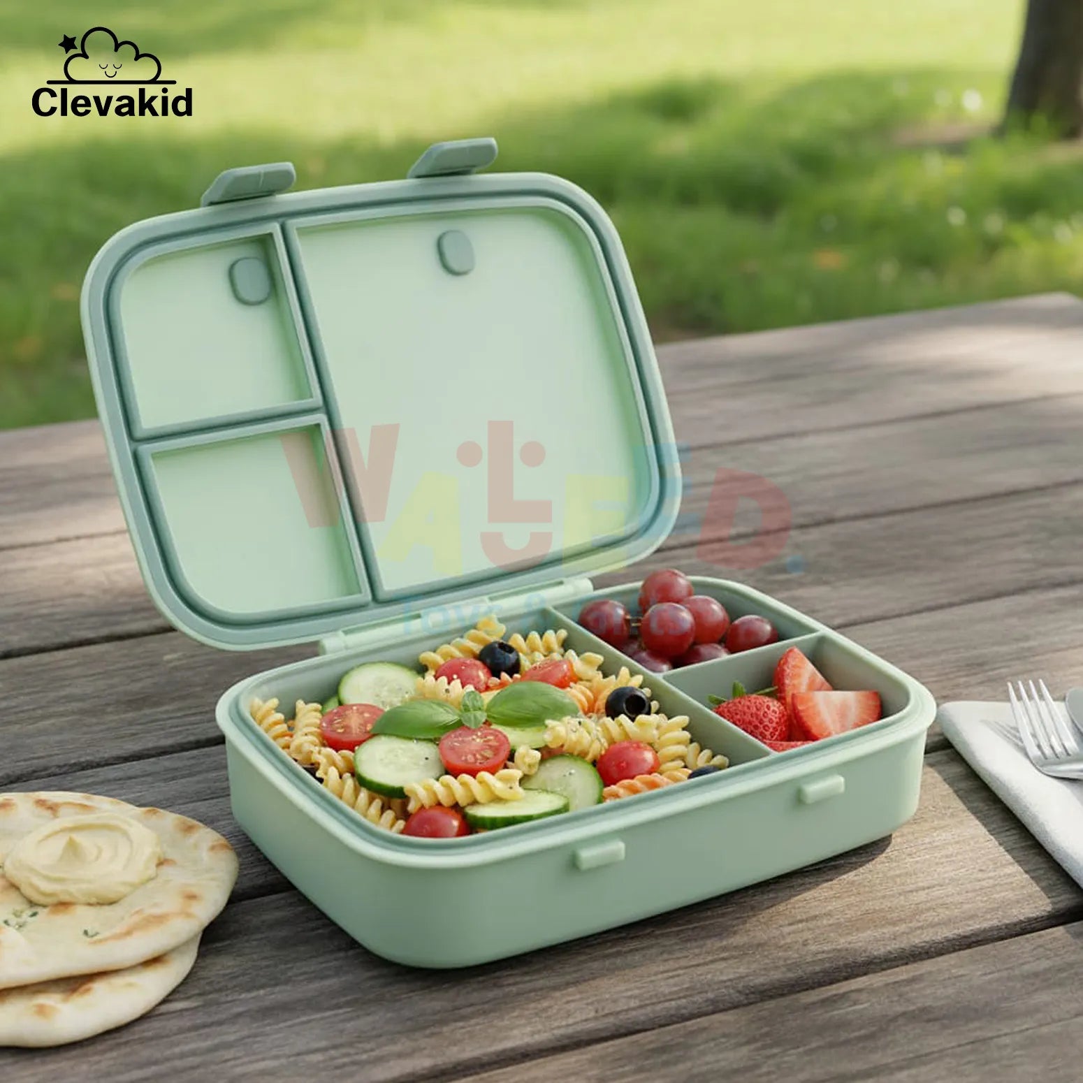 Clevakid Explorer Lunch Box Green Light Mint 800ML \27 OZ - ClevaInk Friend