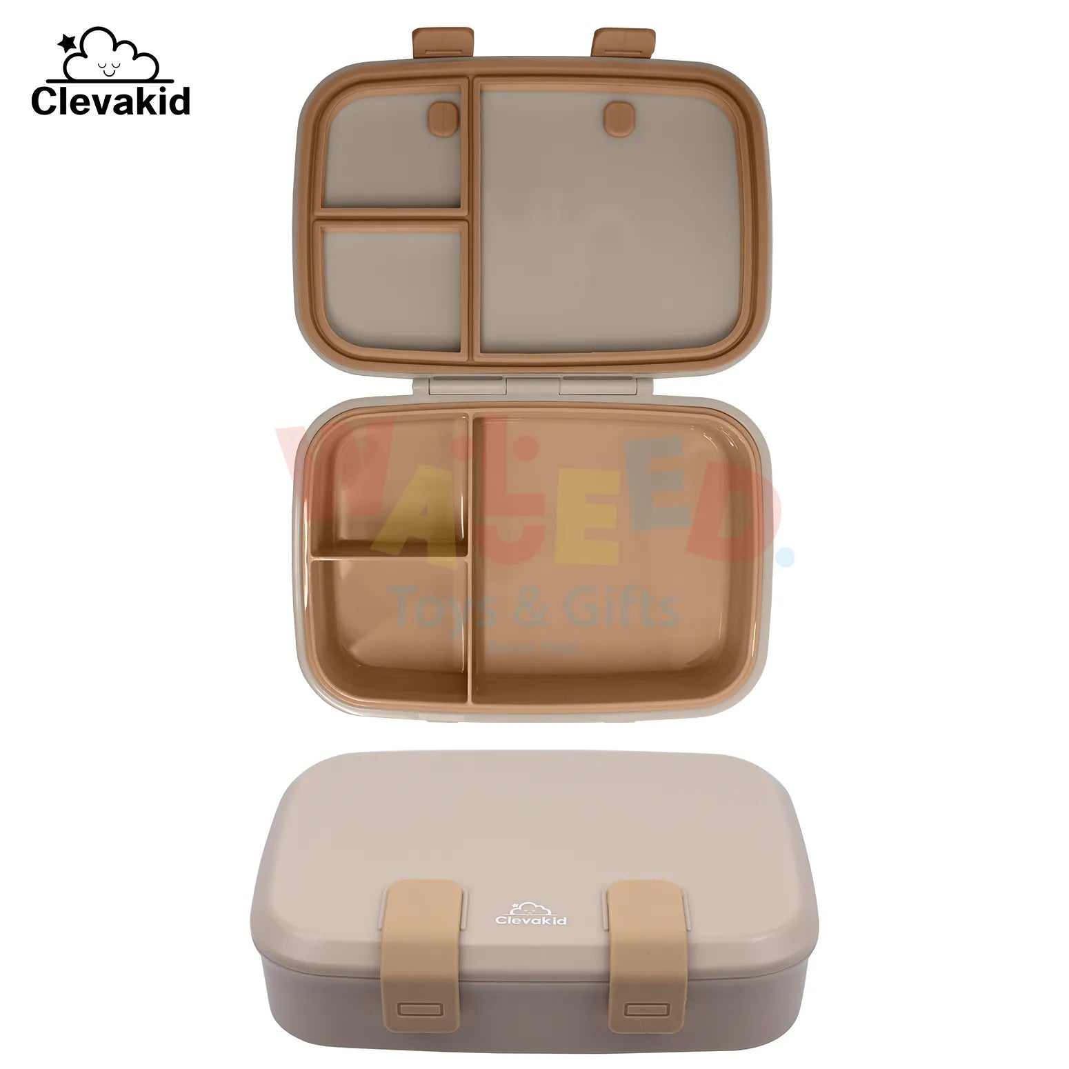 Clevakid Explorer Lunch Box Dark Brown  Toffee 800ML \27 OZ