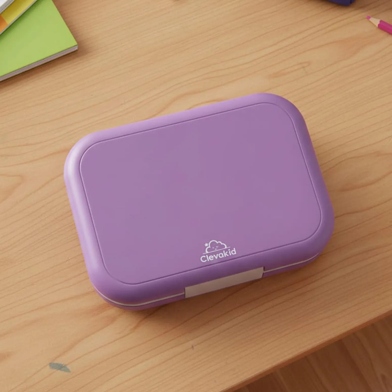 Clevakid Midi Lunch Box Purple Dark Powder 900ML \30 OZ