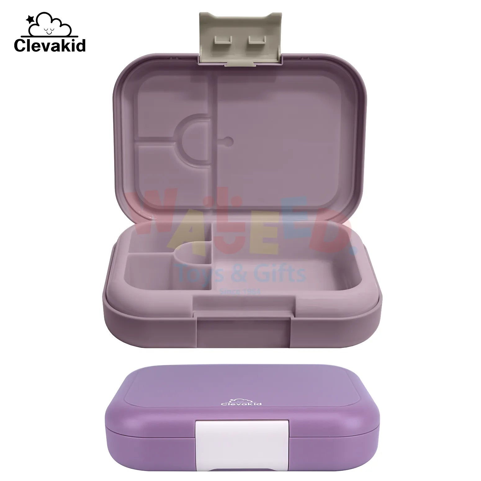 Clevakid Midi Lunch Box Purple Dark Powder 900ML \30 OZ