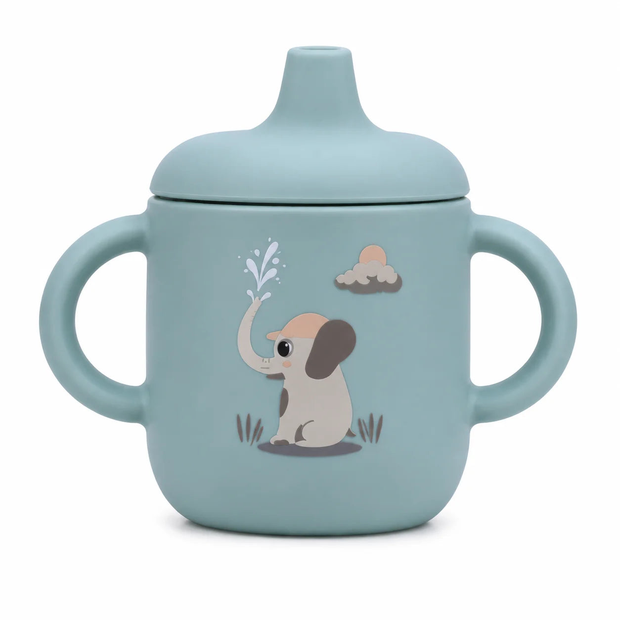 Clevakid Silicone Baby Sippy Cup – Blue Light (180ML/6 OZ) – ClevaElphaa Friend