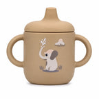 Clevakid Silicone Baby Sippy Cup – Brown Toffe (180ML/6 OZ) – ClevaElphaa Friend
