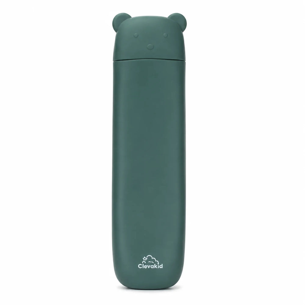 Clevakid Silicone Cutlery Storage Box – Dark Green