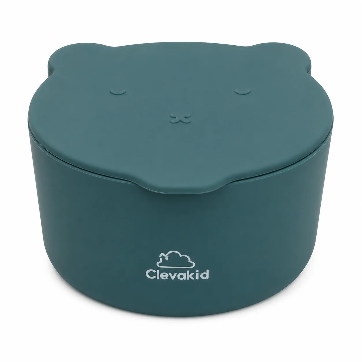 Clevakid Silicone Snack & Fruits Container – Blue Dark Teal (130ML/4.4 OZ)