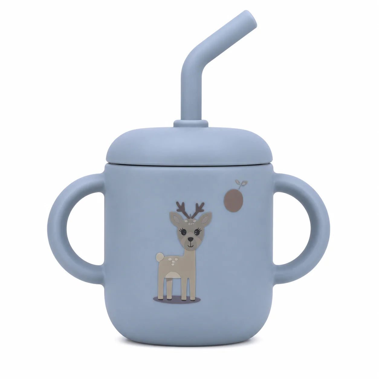 Clevakid Silicone Training Cup with Straw – Baby Blue (180ML/6 OZ) – ClevaZaal Friend