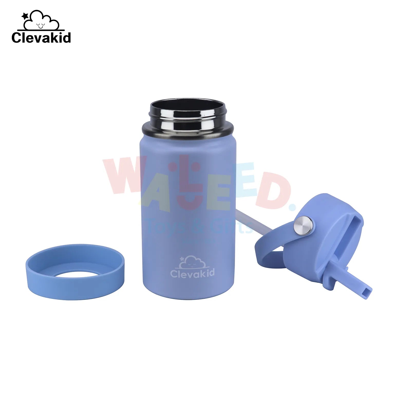 Clevakid Stainless Steel Water Bottle Blue Ice- 350ML\12 OZ