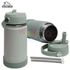 Clevakid Stainless Steel Water Bottle Green Light Mint- 350ML\12 OZ