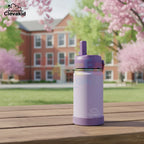 Clevakid Stainless Steel Water Bottle Purple Light Powder- 350ML\12 OZ