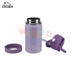 Clevakid Stainless Steel Water Bottle Purple Light Powder- 350ML\12 OZ