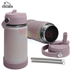 Clevakid Stainless Steel Water Bottle Purple Light Powder- 350ML\12 OZ