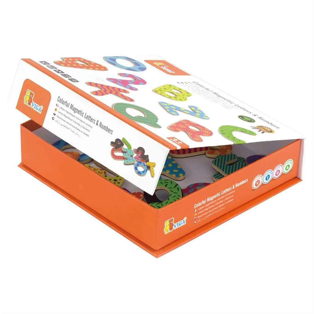Colorful Magnetic Letters & Numbers 77 pcs